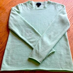 JCrew cashmere sweater. Mint green. Size medium